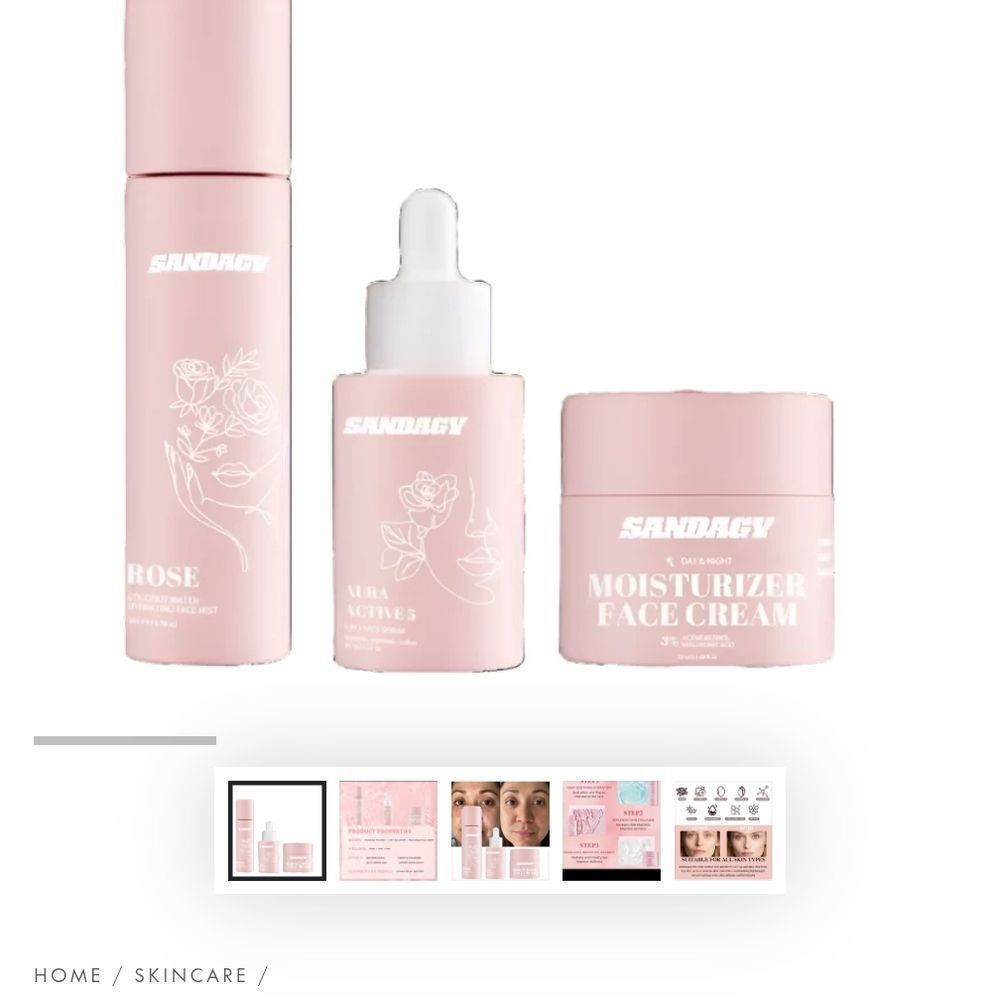 Pink Serum and Face Oil Skincare Collection